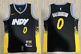 Indiana 0 DTyrese Haliburton Black Nike 2023-24 City Edition Swingman Jersey,baseball caps,new era cap wholesale,wholesale hats